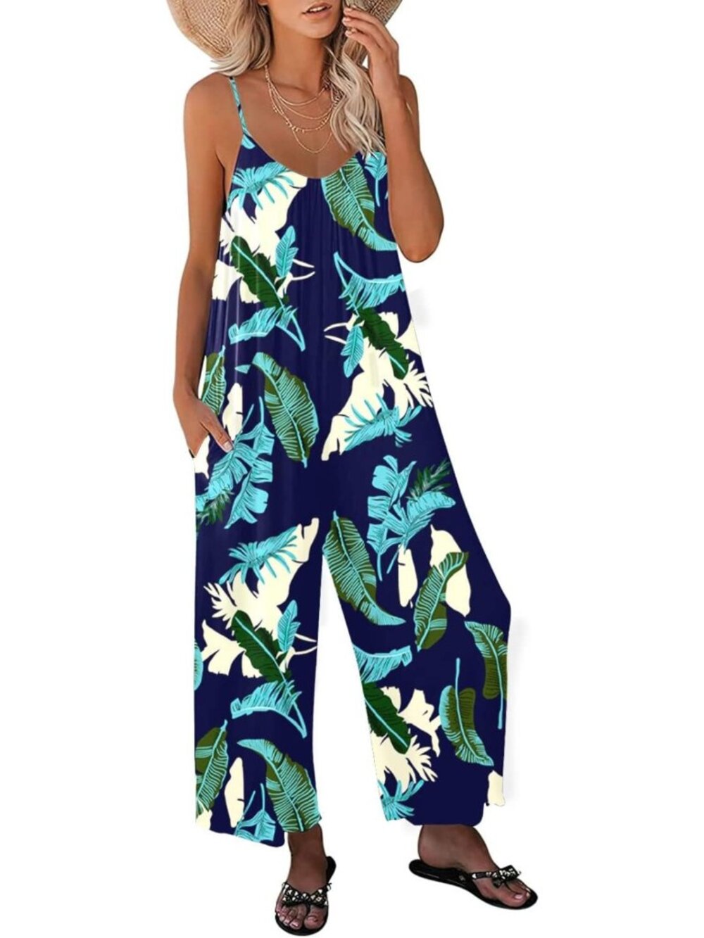 Stylish Summer Sleeveless Jumpsuit for Women | Adjustable Shoulder Straps